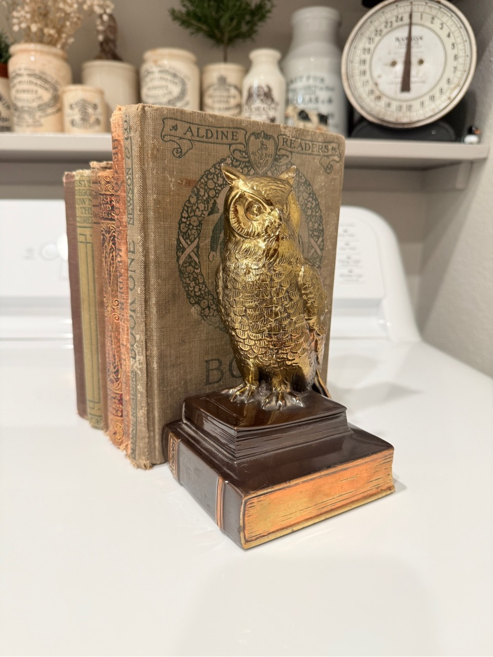Mid century modern Brass Owl Bookend Pair - Picture 6 of 16